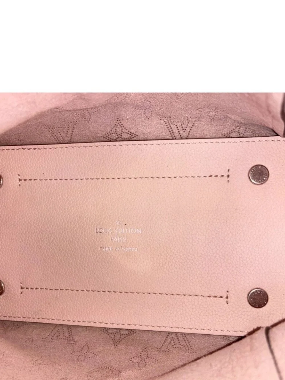 LOUIS VUITTON  Hina PM Mahina Leather Crossbody Bag Magnolia